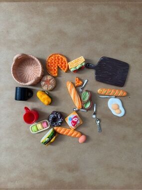 U-Zimikee Dollhouse Mini Kitchen Foods 22-pc miniatures